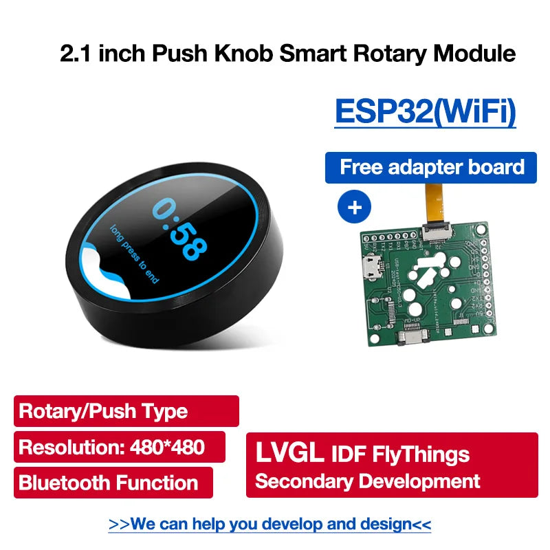 Smart Home ESP32 S3 Development Board WiFi Bluetooth 2.1 inch 480*480 Circular Push Knob IPS LCD TFT Display Module for Ardui-no