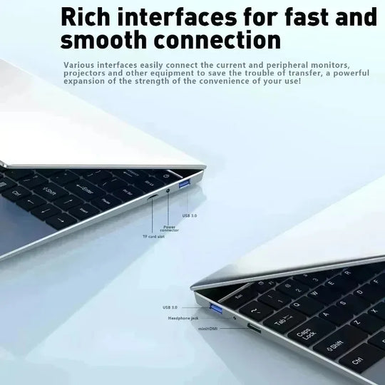New 14.1" Intel Core i7 8650U Laptop Notebook 16GB RAM 1TB 2TB SSD Office Study Laptops Notebook Computers PC