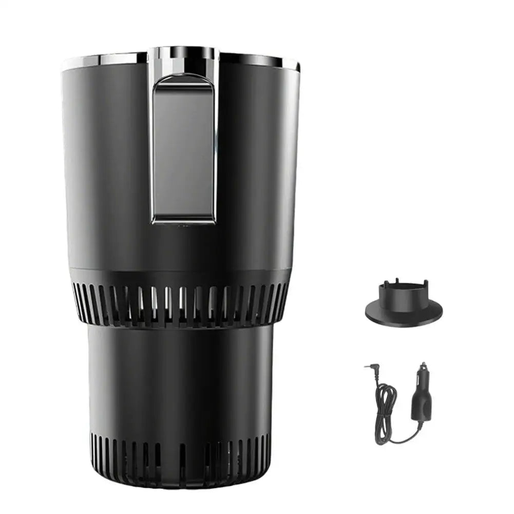 Smart 12V Portable Mini Can Fridge Cooler & Warmer, 2-in-1 Single Cup Holder Chiller for Car & Office Desk Travel Mug Heater