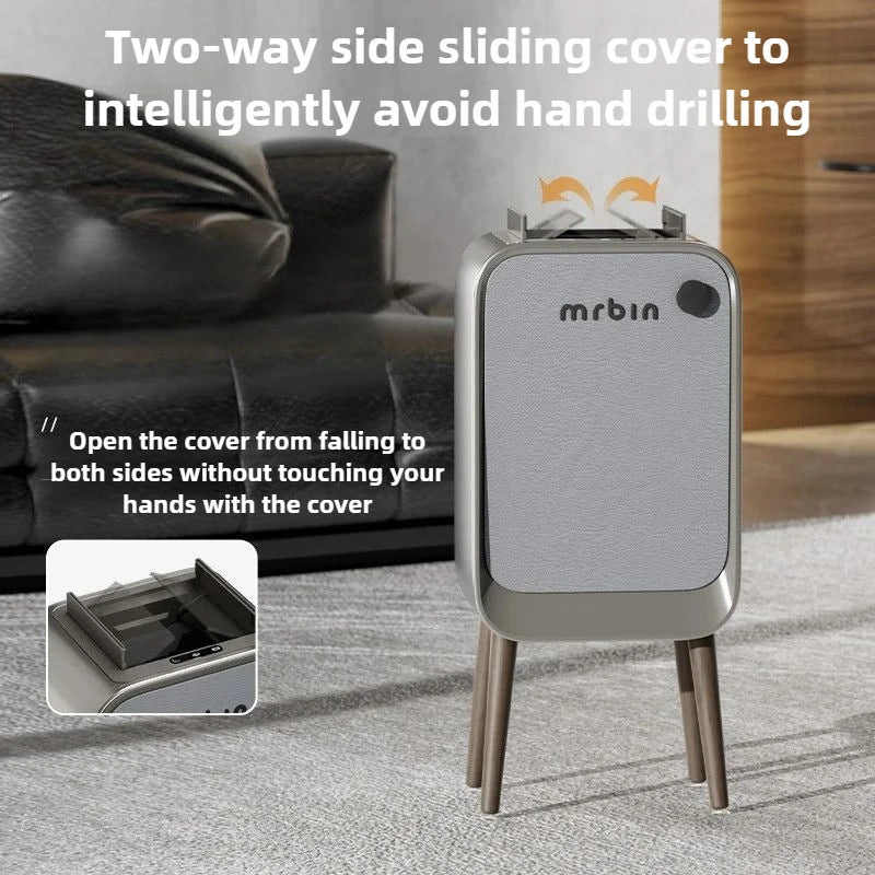 20L Automatic Sensor Trash Can Smart Intelligent Electric Kitchen Garbage Bin Luxury Bedroom High Foot Litter Bin Home Cleaning