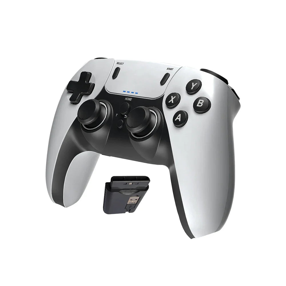 Wireless Gaming Gamepad Handheld Controller, Portable Entertainment Console Controller Support PS1 PS2 PS3 PC Android