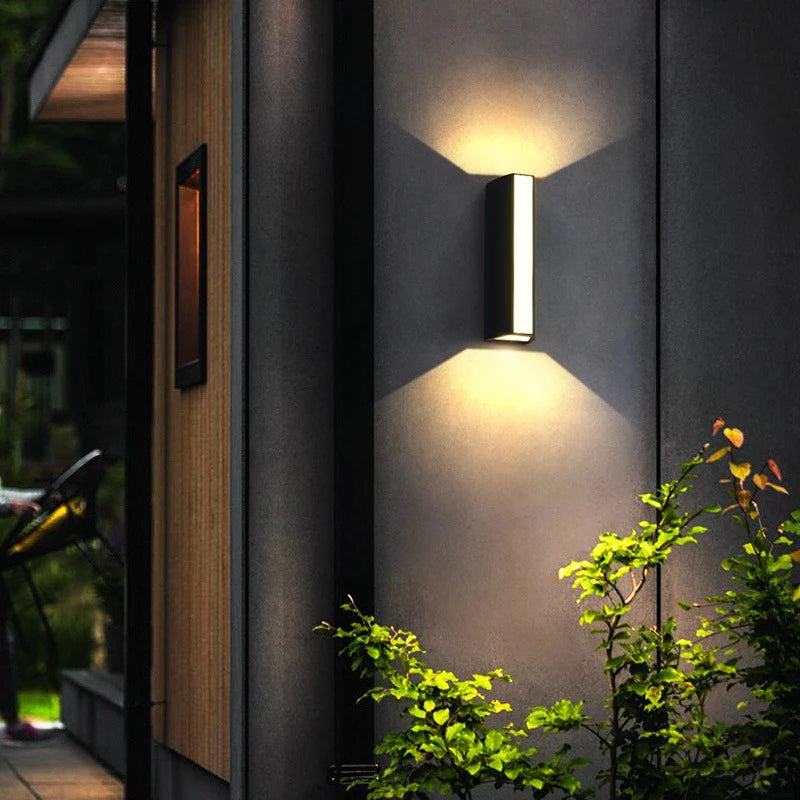 Outdoor Waterproof LED Wall Lamp Simple style Double-headed Wall Sconces Home Courtyard Terrace Balcony Garden Porch Wall Light