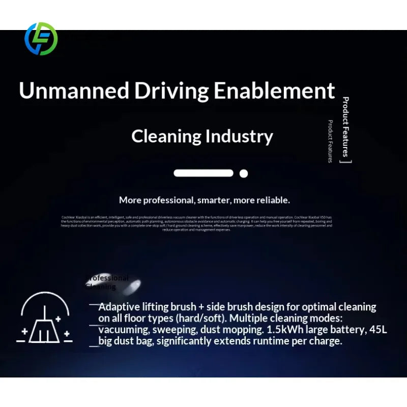 Customized Smart Robotic Vacuum Cleaner Commercial Sweeping Mopping Integrated Cleaning Machine Automatic Water Supply