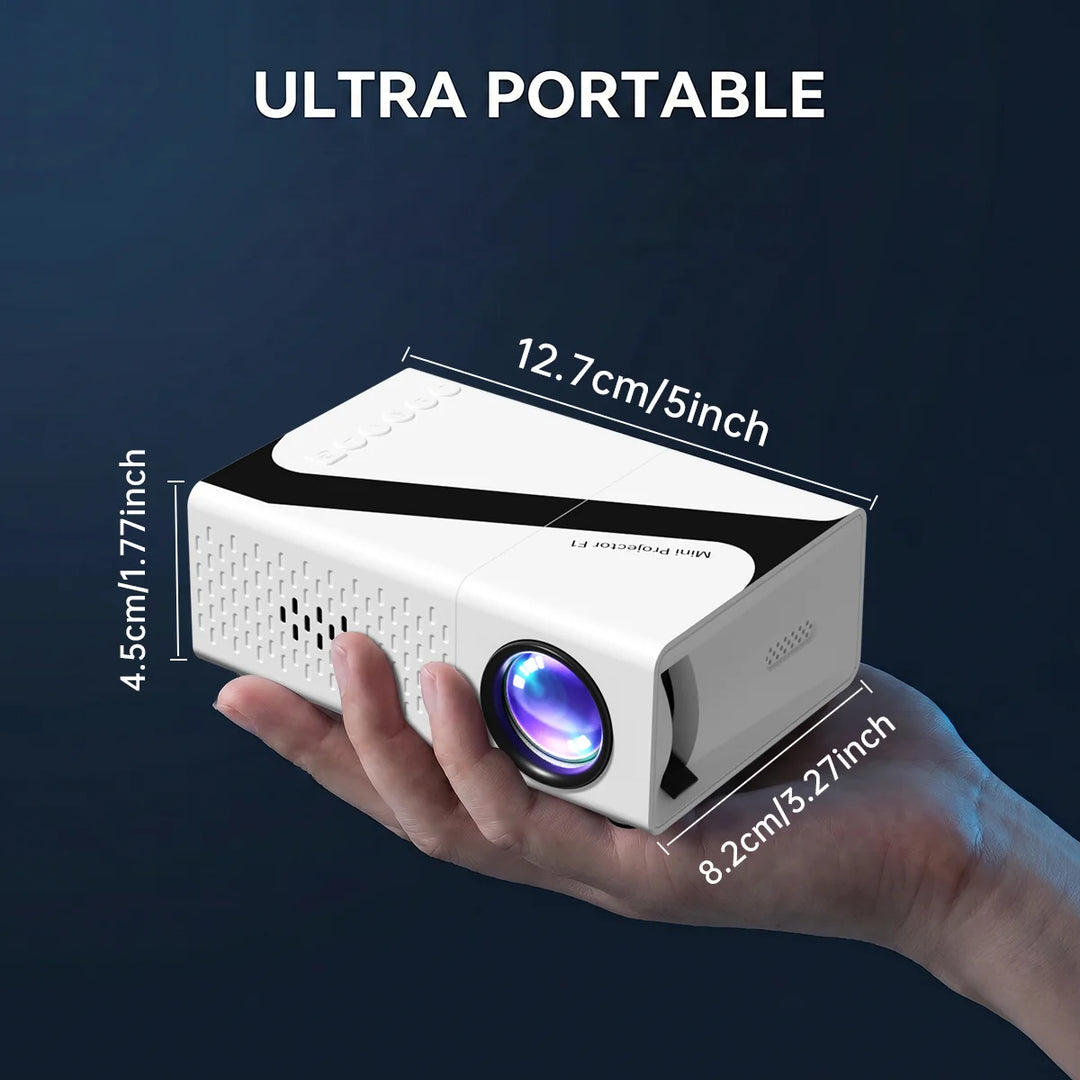 Mini Portable Projector LED Micro Projector Native 240P Resolution Supports 4K For Home Theater Outdoor Movies Gaming Projector