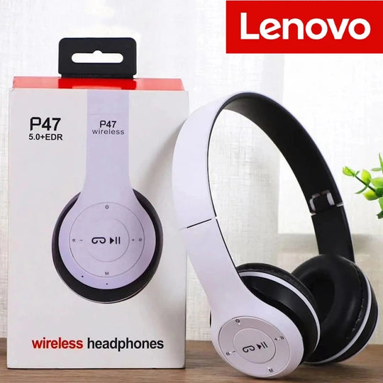 Lenovo Multifunctional Portable Foldable Headmounted Wireless Bluetooth 5.0 Headset For Bluetooth Connection Wired Connection