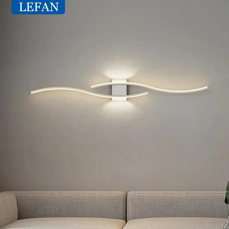 Modern LED Wall Lamp For Living Room Bedroom Bedside Wall Lights Background Decor Wall Light Sconces Indoor Lighting Fixture