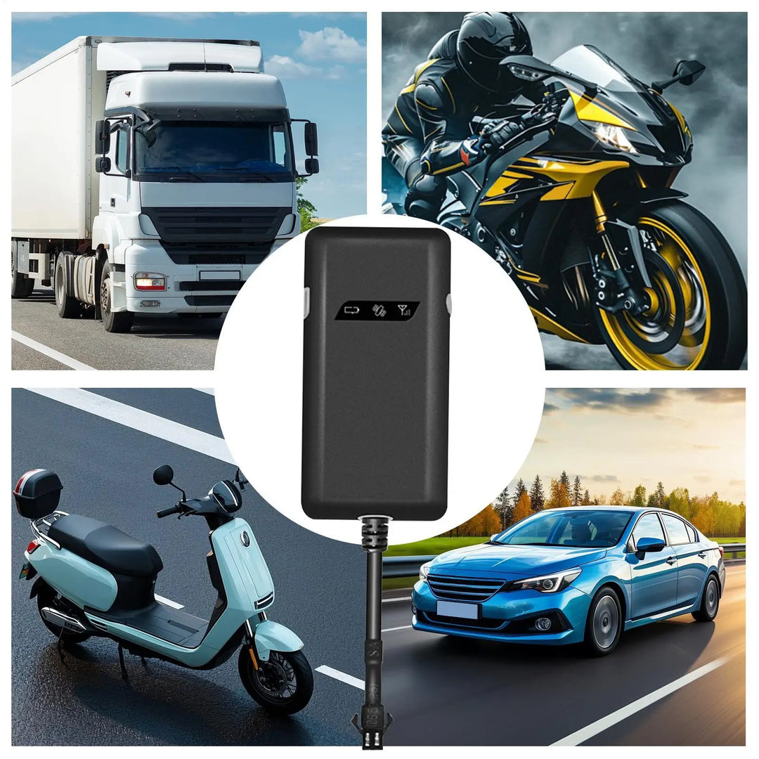 Vehicle GPS Tracker Wired with Alarm & Shock Sensor for Van Truck Trailer Boat Motorbike Cargo Delivery Fleet School