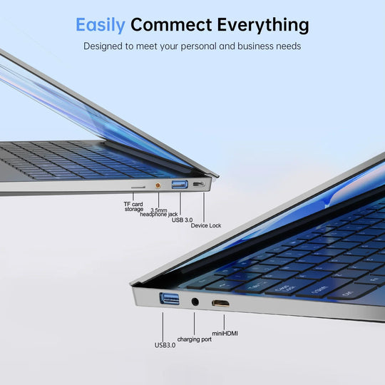 windows 11 15.6" intel core i7-6500U gaming laptops 32GB DDR4 2TB Backlit Keyboard special portable notebook computer pc