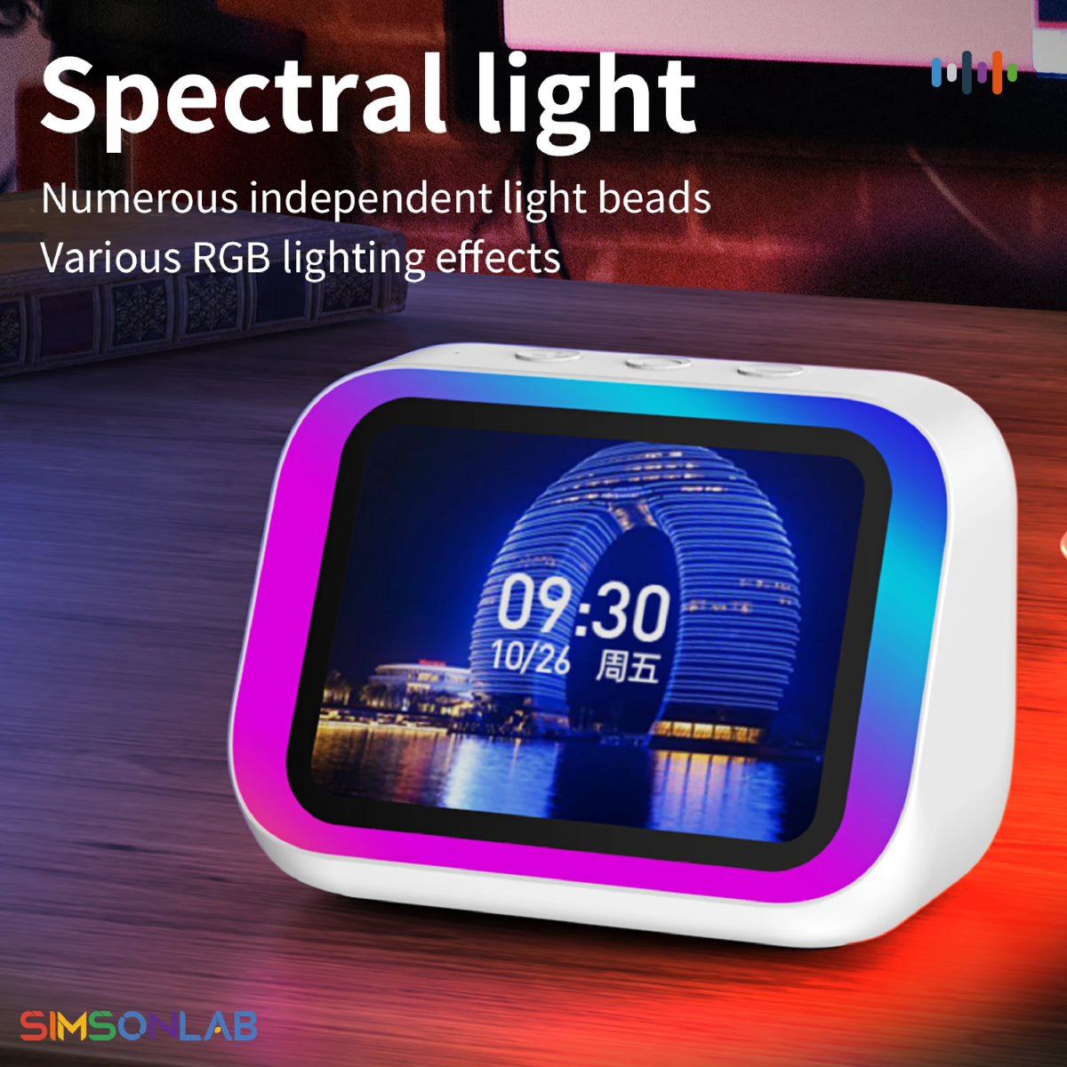 2026 New Smart Speaker with Screen Display Multifunctional Voice Assistant Great Bluetooth Intelligent Home Hub Photo Album Gift