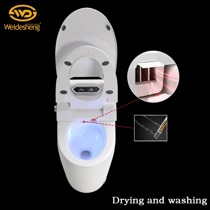 Wc Smart Fully Toilet Seat Automatic Self Clean Public English Voice Playback for Smart Wc 110 Voltage