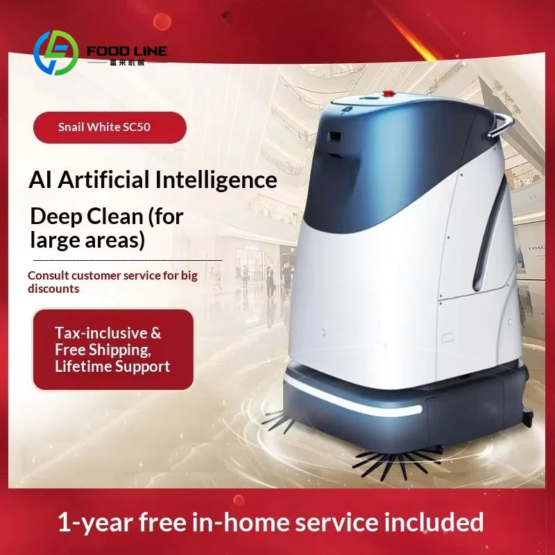 Customized Smart Robotic Vacuum Cleaner Commercial Sweeping Mopping Integrated Cleaning Machine Automatic Water Supply