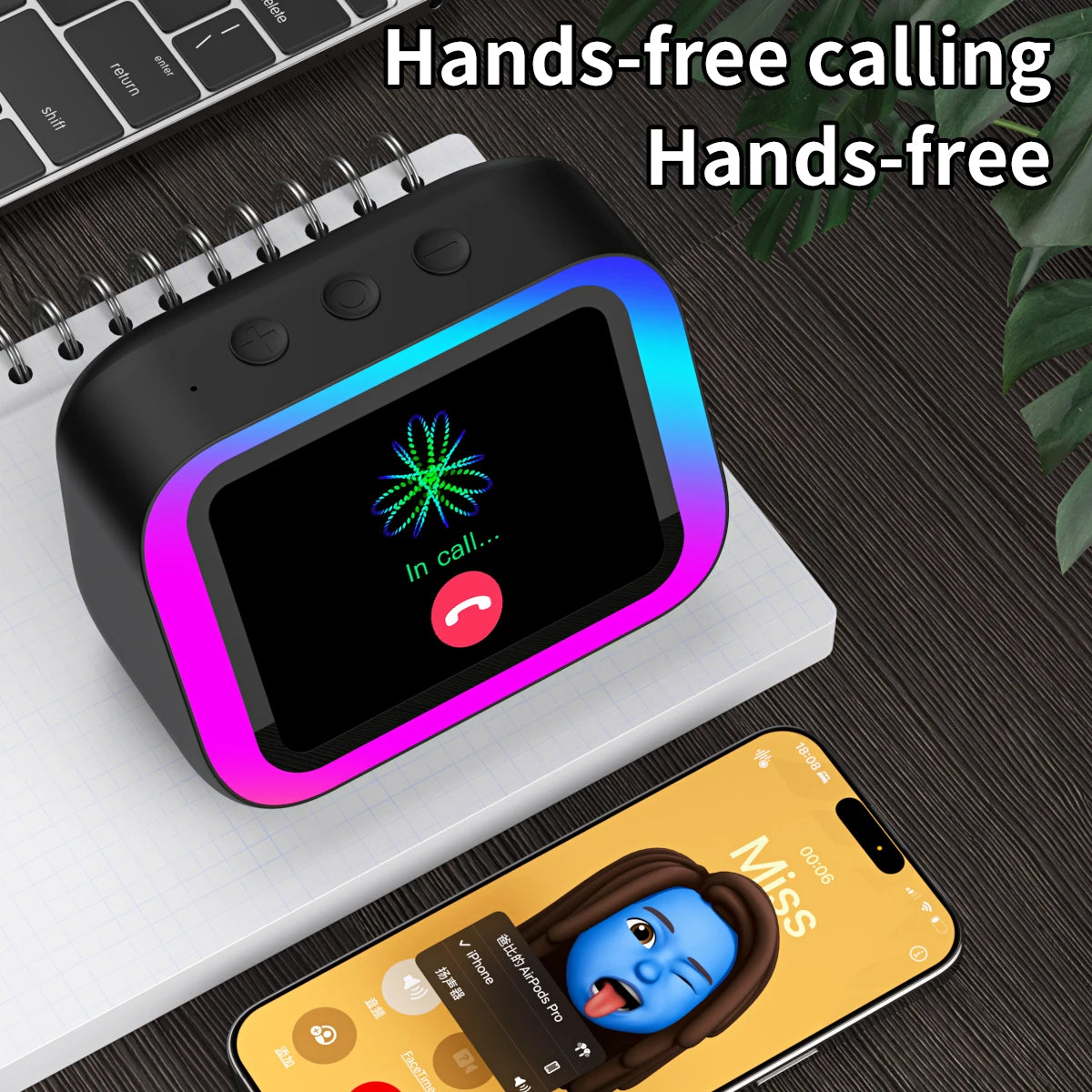 2026 New Smart Speaker with Screen Display Multifunctional Voice Assistant Great Bluetooth Intelligent Home Hub Photo Album Gift