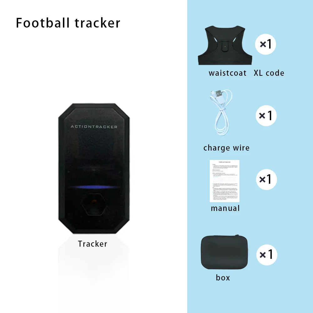AT01 Football GPS Tracker | Visual Movement Charts, Player & Squad Speed, Distance, Heatmap & Sprint Vector Data