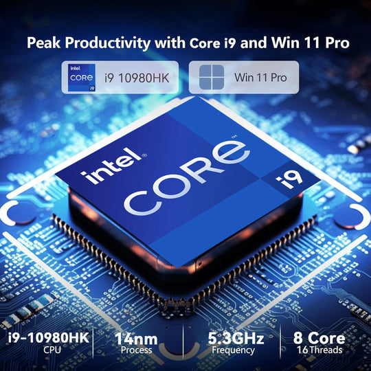 15.6' Windows 11 Laptop Computer Intel Core I9 9900 16GB RAM 1TB SSD Laptops Office Computer PC Fingerprint Unlock Notebook