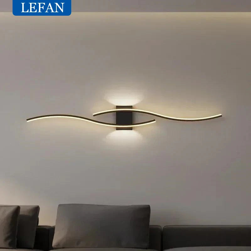 Modern LED Wall Lamp For Living Room Bedroom Bedside Wall Lights Background Decor Wall Light Sconces Indoor Lighting Fixture