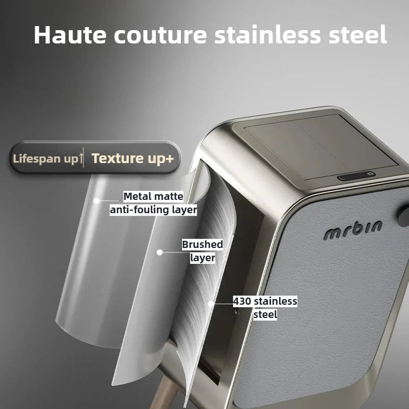 20L Automatic Sensor Trash Can Smart Intelligent Electric Kitchen Garbage Bin Luxury Bedroom High Foot Litter Bin Home Cleaning