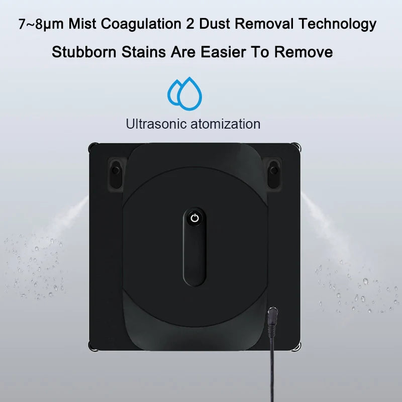 PUREROBO Smart Robot Window Cleaner ，Smart With APP & Remote Control，Automatic Water Spray，Robot Glass Cleaner W-S8S
