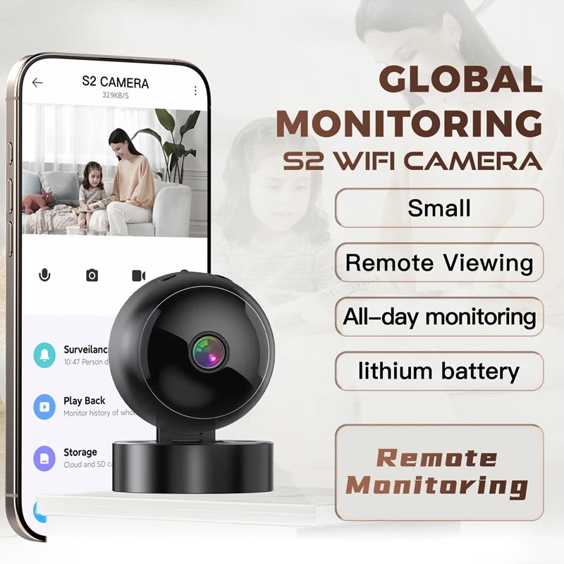 Smart 360° 4K Security Camera WiFi Wireless Indoor Outdoor Surveillance Motion Detection Night Vision Monitor System for Home