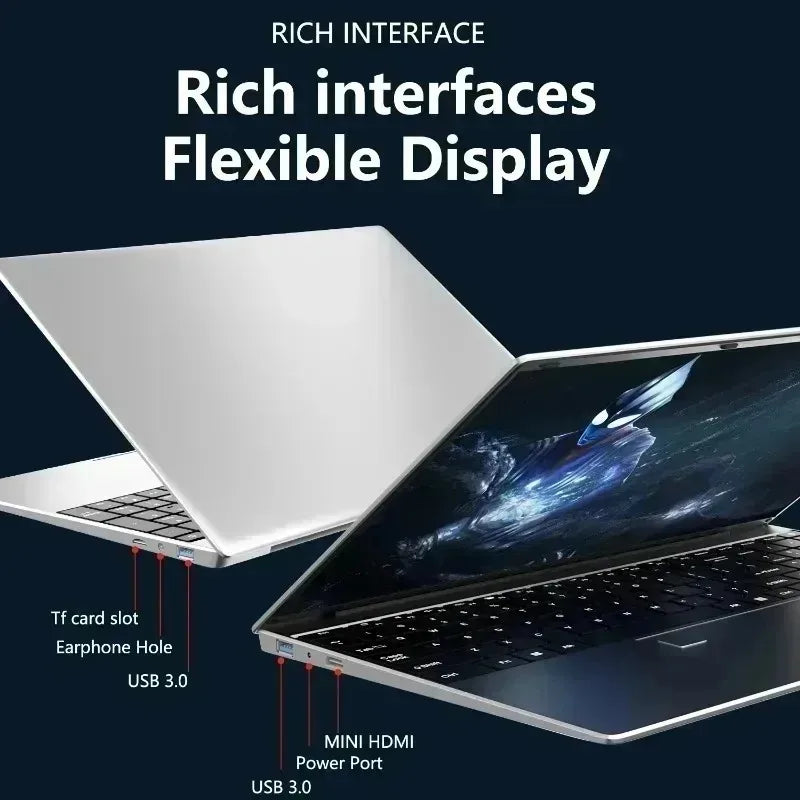 2026 15.6" Gamer Office Laptops Computer Intel Core i9 10980HK, 16GB RAM, 1TB/2TB SSD, Windows 11, Study Notebook PC