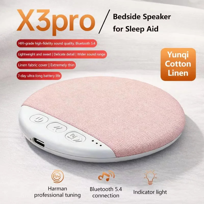 Lenovo Sleeping Bluetooth Speaker Mini  Nature Sound White Noise Soundbar Wireless MP3 Music Player Ultra Thin Timed Speaker