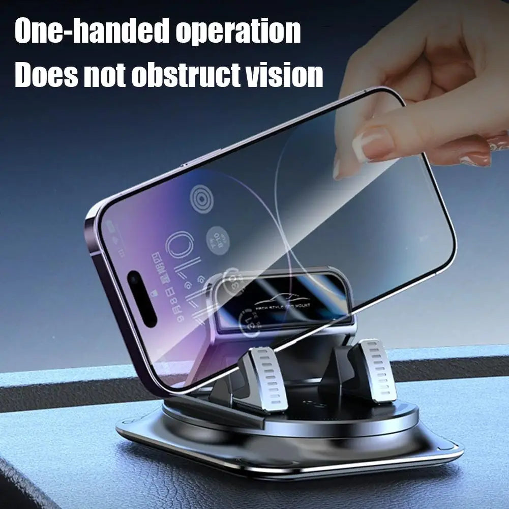 Car Dashboard Phone Holder 360° Rotating Adjustable GPS Navigation Mount Stand Interior Accessories