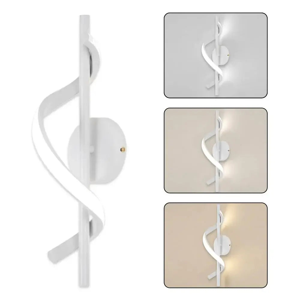 Lighting Decorative 220V LED Wall Lamp Luxurious Modern Bedside Sconce Nordic Spiral Loft Lamps Indoor
