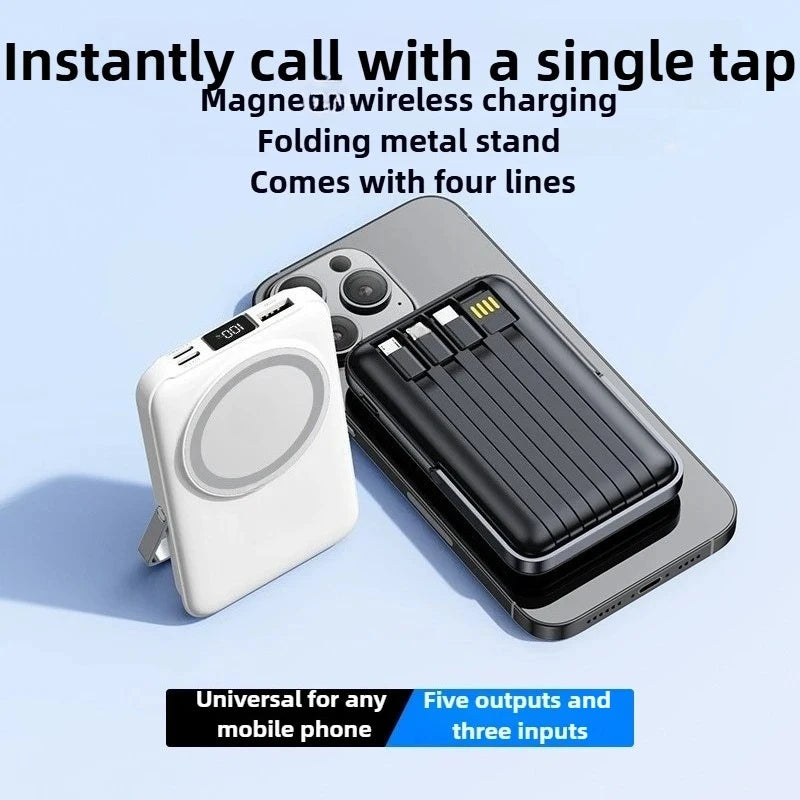 Magnetic Power Bank 10000mAh/20000mAh Wireless Charger 20W Fast Charging Portable External Battery Pack For iPhone For Android