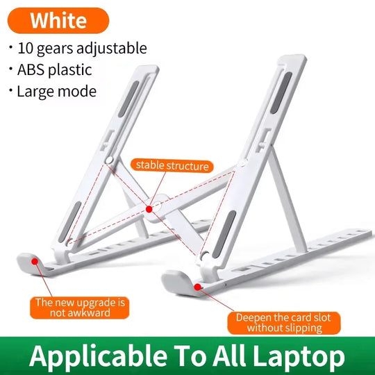 Adjustable Laptop Holder Computer Monitor Holder Portable Foldable Notebook Stand For Macbook Air iPad Tablets Base Accessories