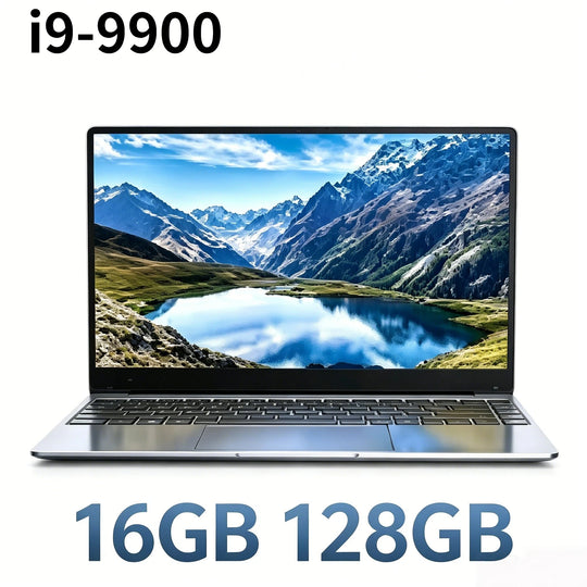 2026 NEW Pro Gaming Laptop 14.1 Inch Intel i9 9900 5GHz 32GB RAM 2TB SSD Ultra Slim 1920x1080 Notebook Office PC