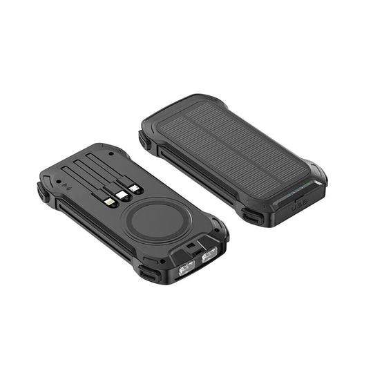 Solar Power Bank Wireless 200000mAh Large Capacity Fast Charging External Battery Outdoor Survival Emergency Equipment