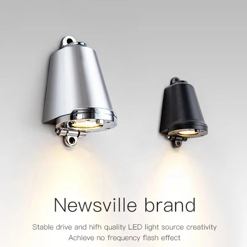 LED Wall Lamp Indoor Lighting for Stairs Entrance Balcony Retro Wall Lights Luxury Door Bell Shape Aluminum Sconce Home Decors