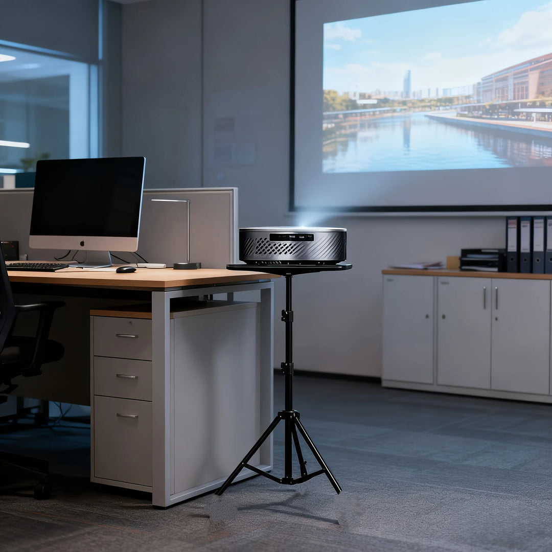 Projector Stand, 30*23cm Tray Support, Four Heights Available, Suitable for Different Sizes of Projectors, Height Adjustable