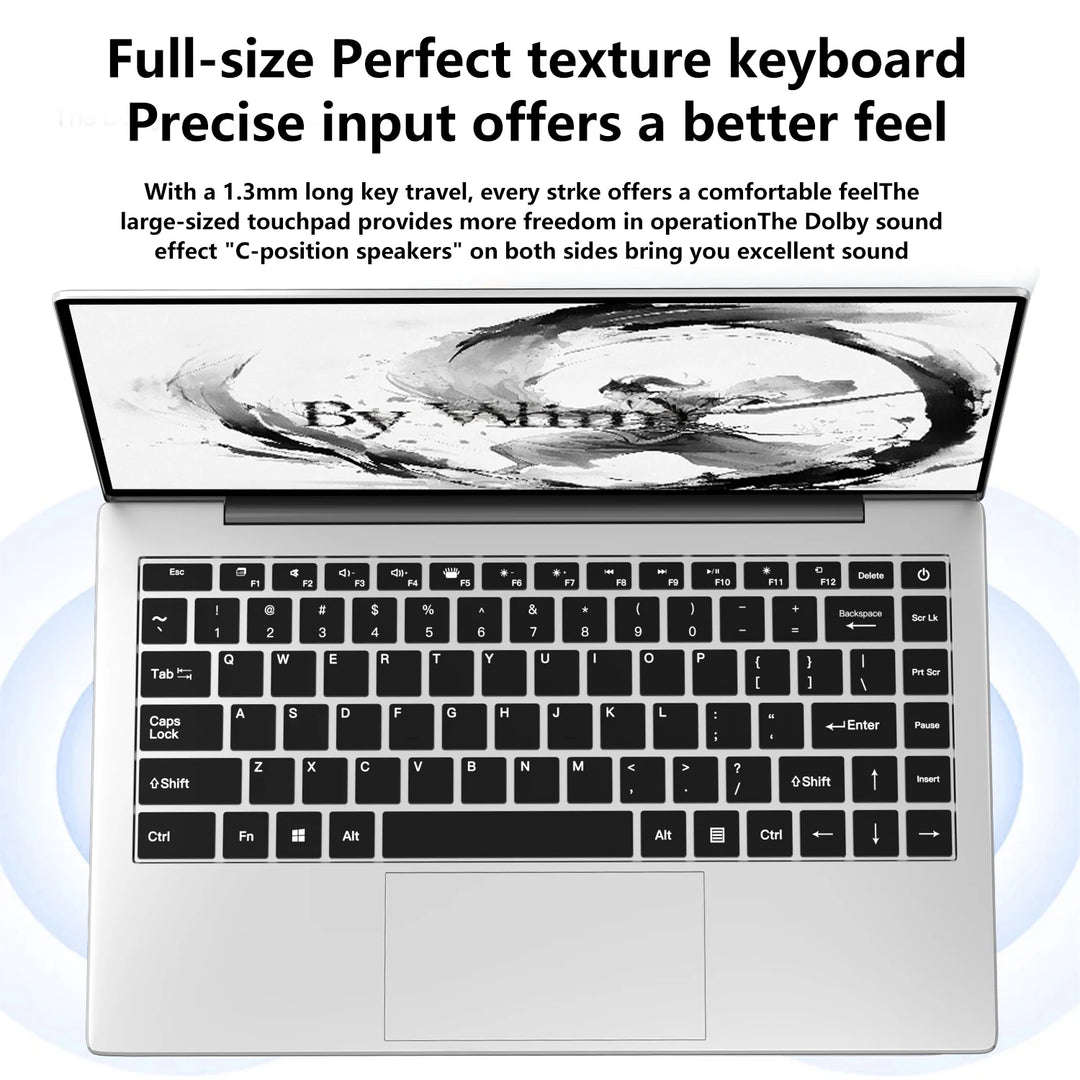 14.1" Laptop Computer Windows 11  Ssd Portable Notebook Pc Intel 4405U Notebook Laptops 16GB RAM 32GBSSD Study Computer PC