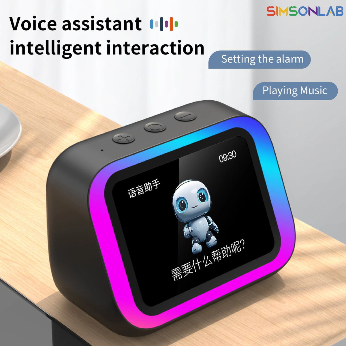 2026 New Smart Speaker with Screen Display Multifunctional Voice Assistant Great Bluetooth Intelligent Home Hub Photo Album Gift