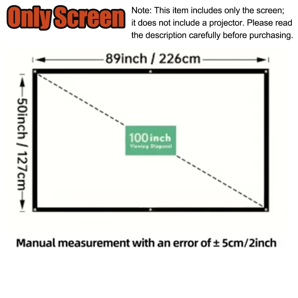 Portable Projector 4K Decoding 1080P High-Definition Projection Built-in Speaker For Home Theater Mobile Phone And Computer Use