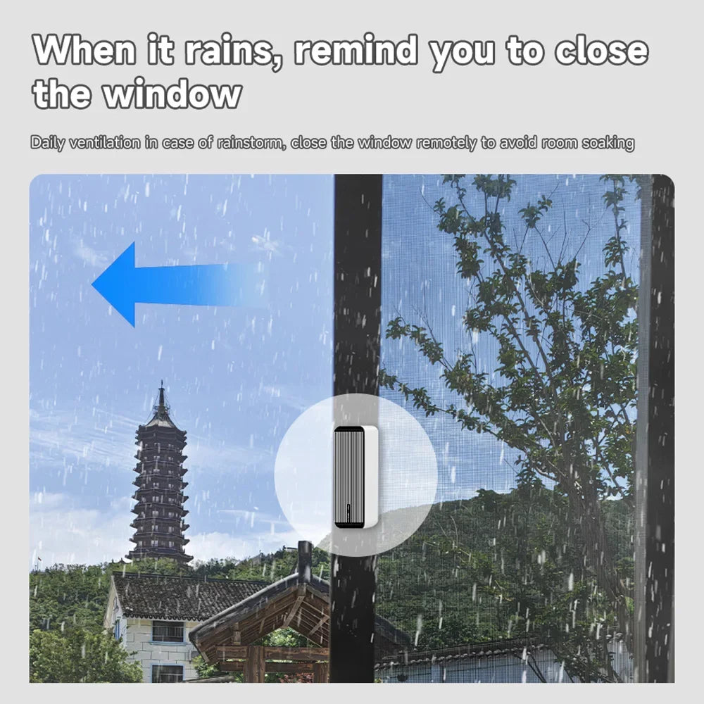 Smart WiFi Rain Sensor Monitor Link to Windows Doors Irrigation Alexa App Real Time