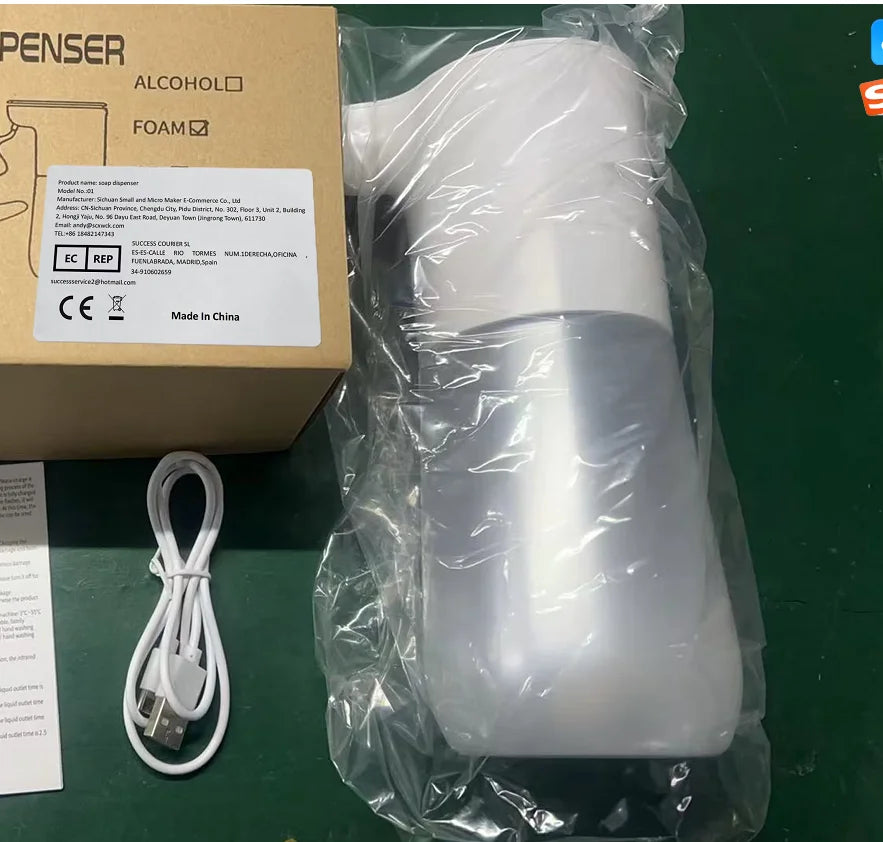 Modern automatic soap dispenser with sensor for kitchen and bathroom