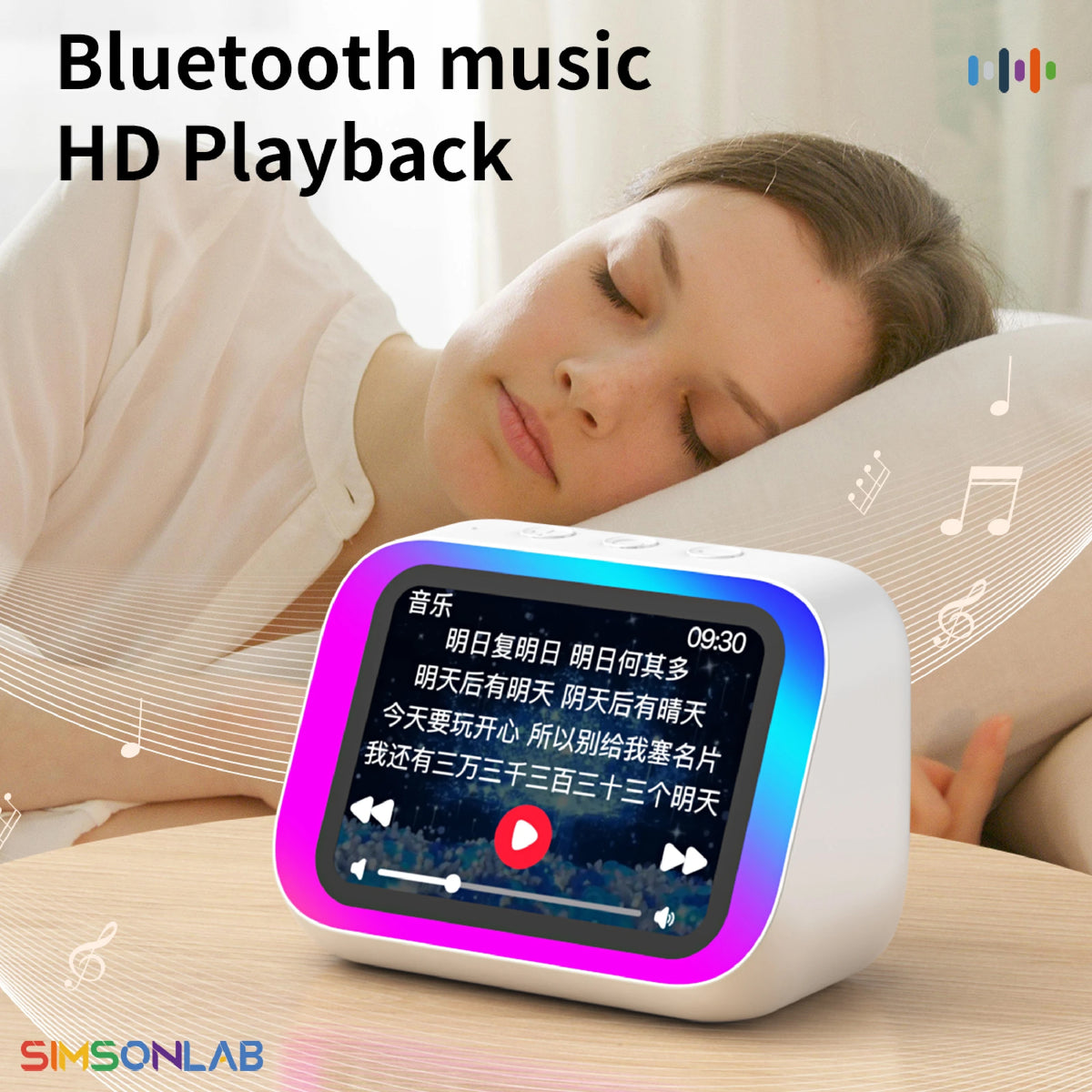 2026 New Smart Speaker with Screen Display Multifunctional Voice Assistant Great Bluetooth Intelligent Home Hub Photo Album Gift