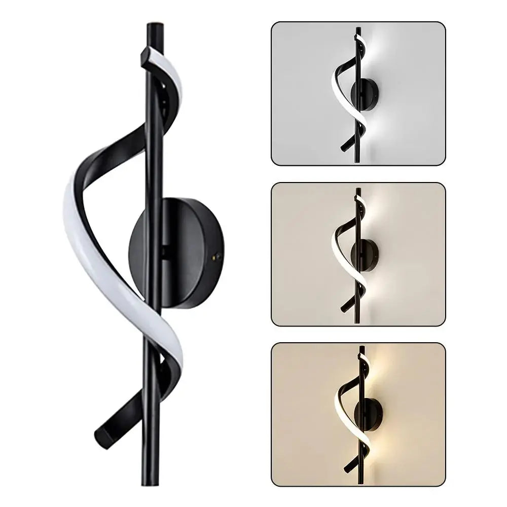 Lighting Decorative 220V LED Wall Lamp Luxurious Modern Bedside Sconce Nordic Spiral Loft Lamps Indoor
