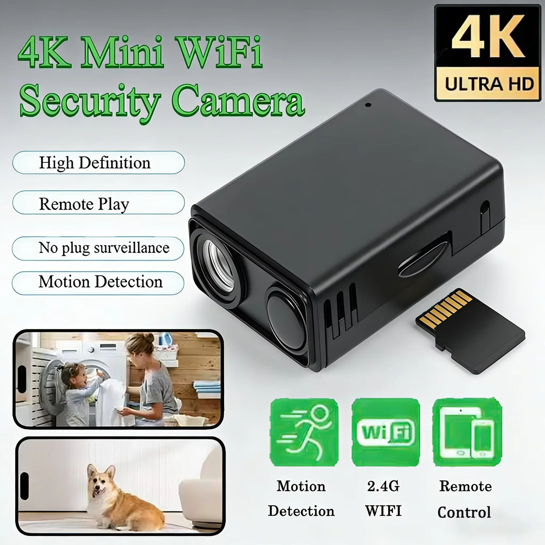 4K Security Camera WiFi Wireless Monitor Remote Motion Detecting Camcorders Security Protection Indoor Surveillance 2026