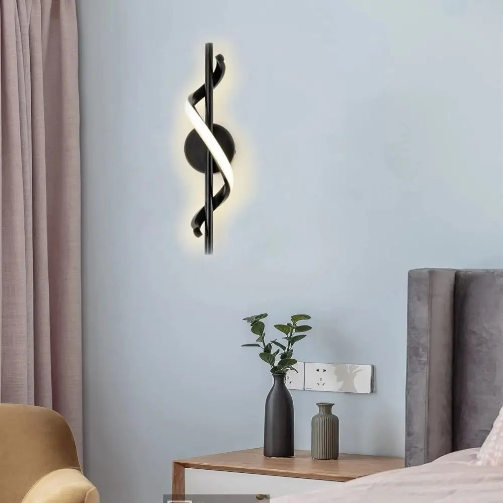 Lighting Decorative 220V LED Wall Lamp Luxurious Modern Bedside Sconce Nordic Spiral Loft Lamps Indoor
