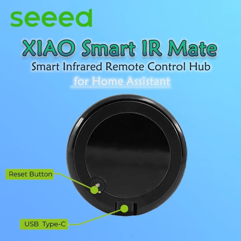 XIAO Smart IR Remote Control Hub Mate Smart Infrared for Home Assistant, ESP32-C3 Core, Haptic Feedback, One-touch Learning