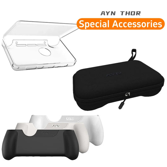 AYN THOR Gaming Accessories Dual Screen Flip Up Handheld Device Protective Case Storage Bag Lanyard Soft Bag For AYN THOR