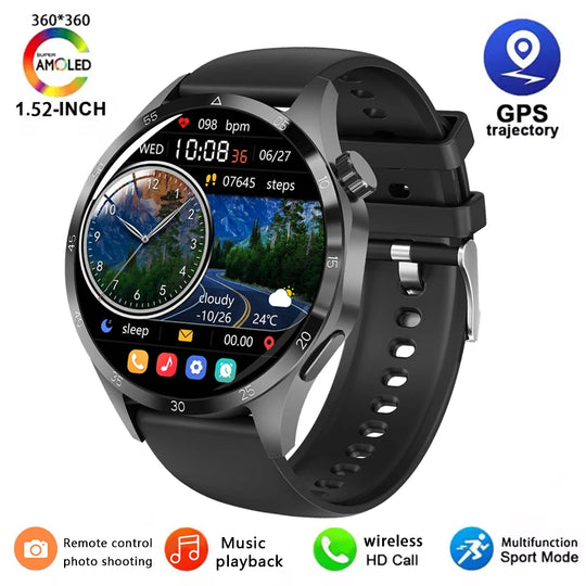 Smart Watch GPS Track Smart Watches For Men Women Sport Heart Rate Bluetooth Call NFC IP68 Waterproof Compass Smartwatch S5 Mini