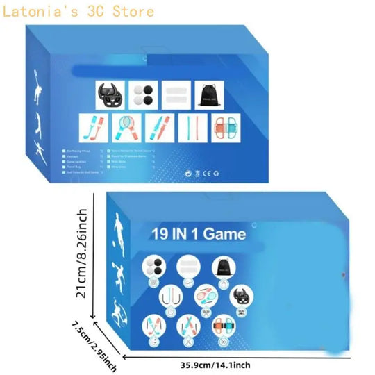 Gaming Accessory Set with Organizers Bag Family Sports Game Pack for NS2 Console Sports Game Sports Accessories Set X3UB